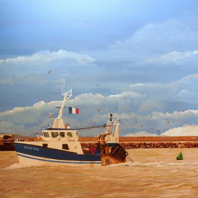 Retour de pêche à Trouville